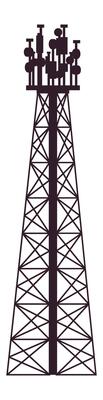 Telecommunication tower equipped with antennas, delivering wireless communication services while ensuring seamless connectivity and efficient data transmission across networks