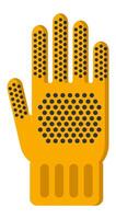 Protective glove ensuring safety and grip, ideal for various work environments requiring manual dexterity and protection against potential hazards vector