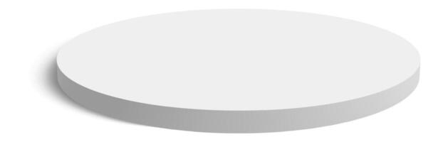 White 3d cylinder casting a shadow on white background, perfect for showcasing products, adding depth to designs, or representing abstract concepts vector