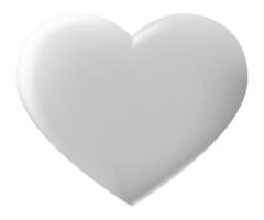 Smooth, white heart shape symbolizing love, affection, and romance, set against a clean white background, creating a simple yet powerful image of pure emotion vector