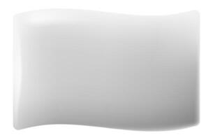 White waving flag with curved edges on white background representing neutrality, peace, or surrender, perfect for concepts related to diplomacy, negotiations, or blank canvases vector