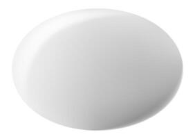 Simple white sphere symbolizes global concepts such as ecology, sustainability, unity, and planet Earth, conveying ideas of wholeness, interconnectedness, and environmental awareness vector