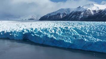 Awe Perito Moreno Glacier at El Calafate in Patagonia Argentina.. Scenic Background. video