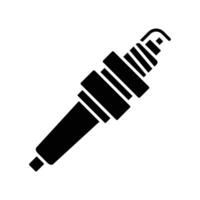Spark Plug Icon Set in Flat Style vector