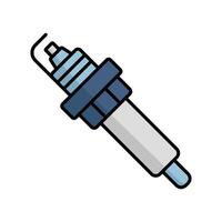 Engine Part Spark Plug Isolated vector