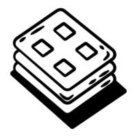 Stack of books with a white background. The books are stacked on top of each other vector