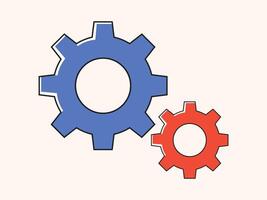 Setting icon . Manage icon for site or app. vector