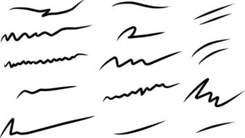 a set of different handwriting styles vector