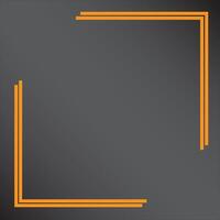 Empty picture frame with copy space . metal abstract background . vector