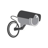 Fixed CCTV, Security Camera Icon logo Template design vector