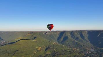 High Angle of Colorful Balloon in Praia Grande Santa Catarina in Brazil. Awesome Background. video