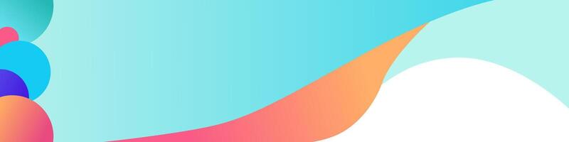 Banner Design With Colorful Gradient Colors vector