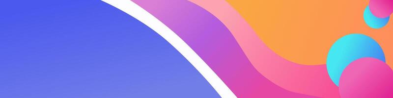 Banner Background Design With Colorful Gradient Colors vector