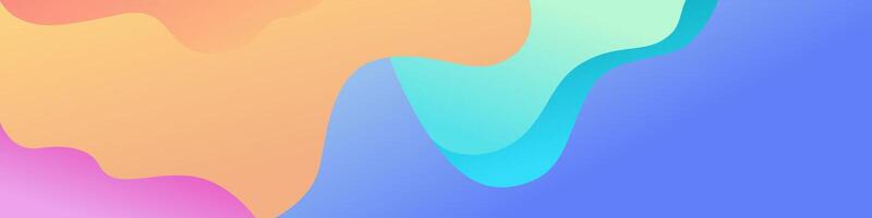 Abstract Wavy Background With Gradient Colors vector