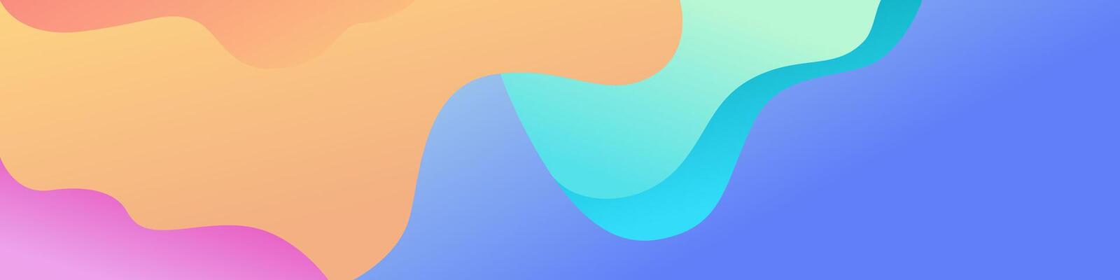 Abstract Wavy Background With Gradient Colors