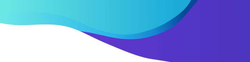 Wavy Banner Design With Simple Gradient Colors vector