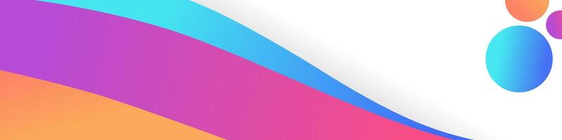 Background With Gradient Color And 3 Circles Beside It vector