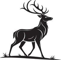 Reindeer Outline Icon for Printing vector