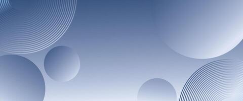 Abstract blue gradient background with circle elements vector