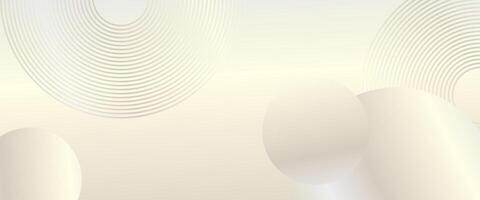 Luxury metal background with circle elements vector