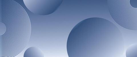 Blue modern background with circle elements vector