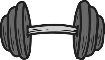 dumble gym illustration vector