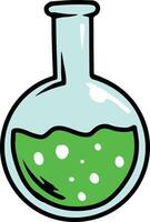 volumetric flask illustration vector