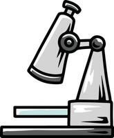 microscope lab illustration vector