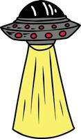 UFO Icon on Transparent Background vector