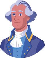 Flat style illustration depicting us president vector