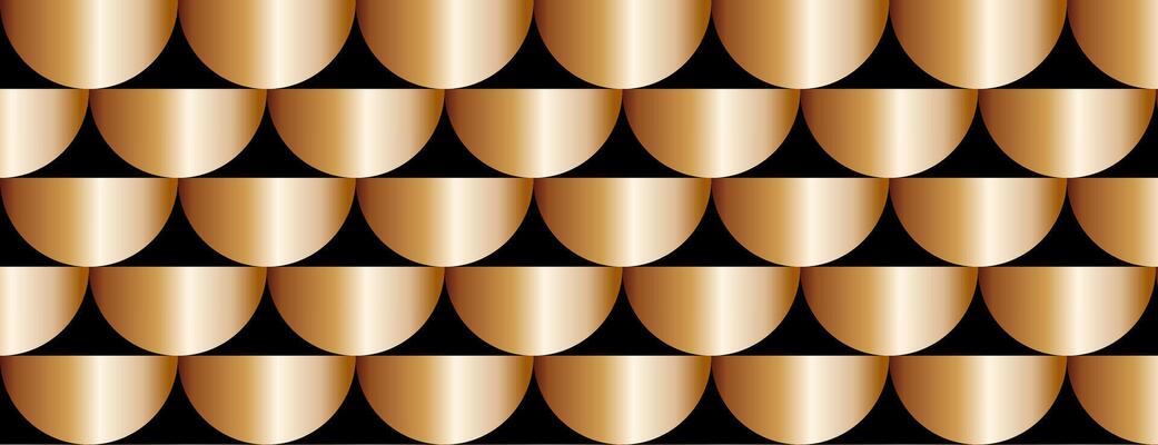 Pattern of gold and black triangles