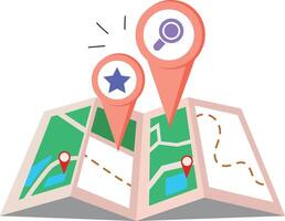 A flat style illustration of local marketing approach vector