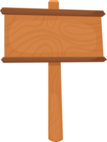A simple, blank wooden signpost, awaiting a message or direction png