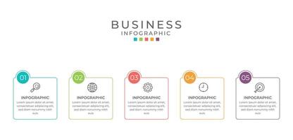 Business infographic design can be used for workflow layout, diagram, annual report. vector