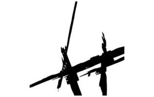 Abstract Silhouette of a Structural Framework vector