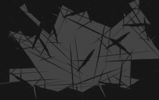 Shattered Glass Abstract with Lines and Geometric Shapes vector