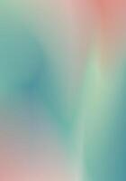 soft, blurred gradient background. It features a blend of pastel colors, primarily teal, light green, and a hint of pale pink vector