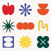 abstract geometric shapes graphic assets vector