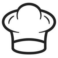 Simple and elegant black chef hat design suitable for culinary and restaurant branding vector