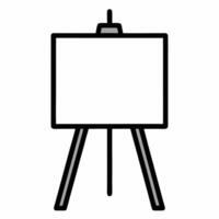 Artistic Easel Stand Design For Painting Display And Creative Artwork Presentation vector