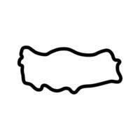 Turkey map icon. Turkey outline map. Simple icon design. ePS illustration vector