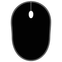 Computer mouse icon graphics isolated on a transparent white background vector