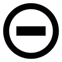 A black and white image of a no entry sign vector