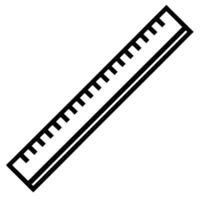 Black and white ruler measuring instrument with a transparent background vector