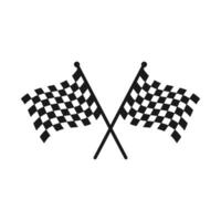 Checkered flag element, Finish race flag vector