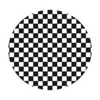 checkered line round element vector