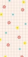Simple Flower Aesthetic Design Background vector