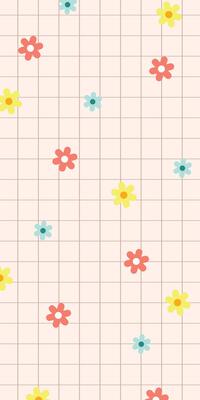 Simple Flower Aesthetic Design Background