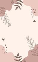 Aesthetic Brown And Cream Design Background vector