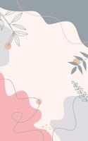 Simple Abstract Cute Aesthetic Design Background vector